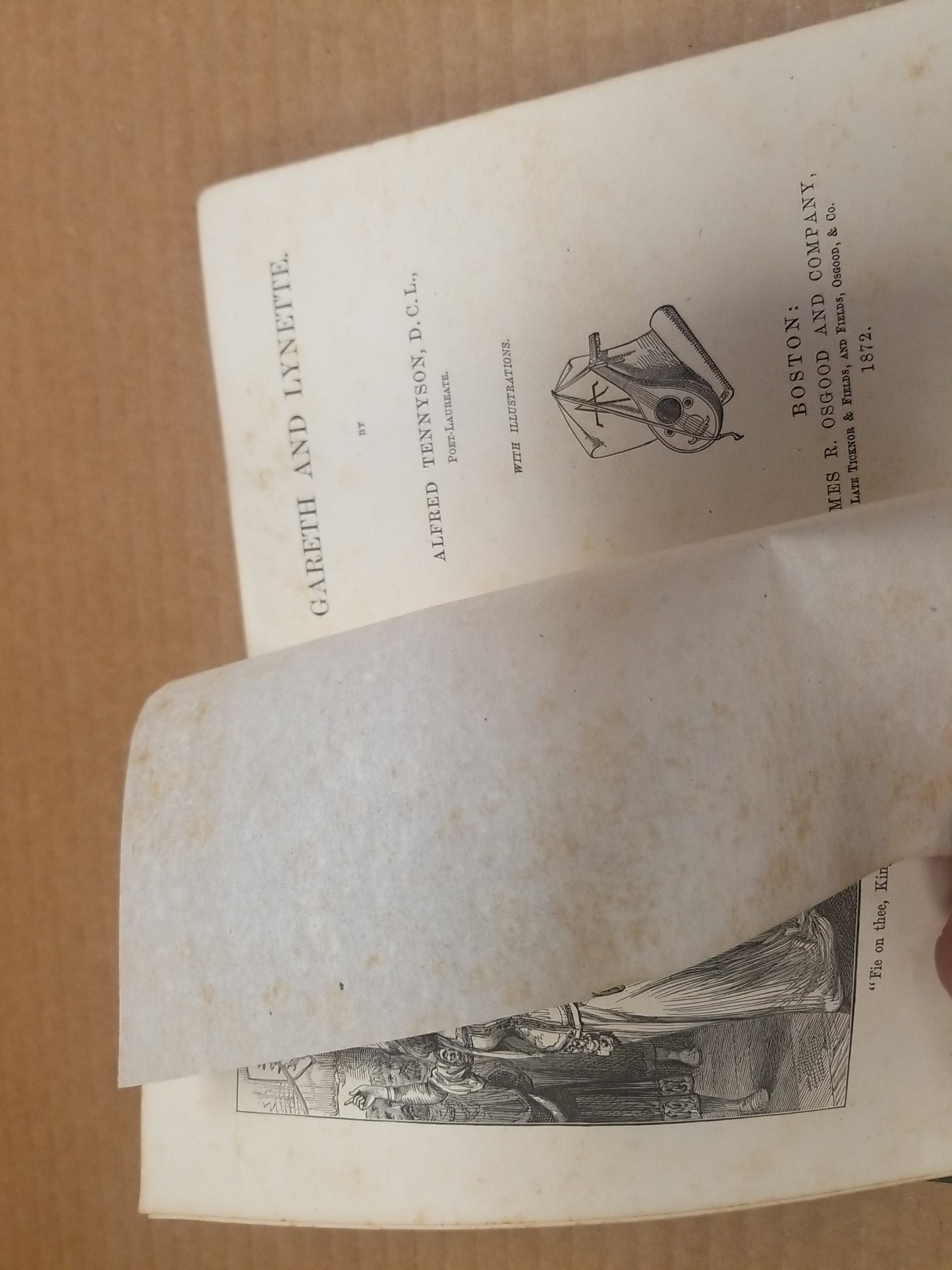 GARETH AND LYNETTE. by Alfred Tennyson - 1872 - IDYLLS OF THE KING - Illustrated