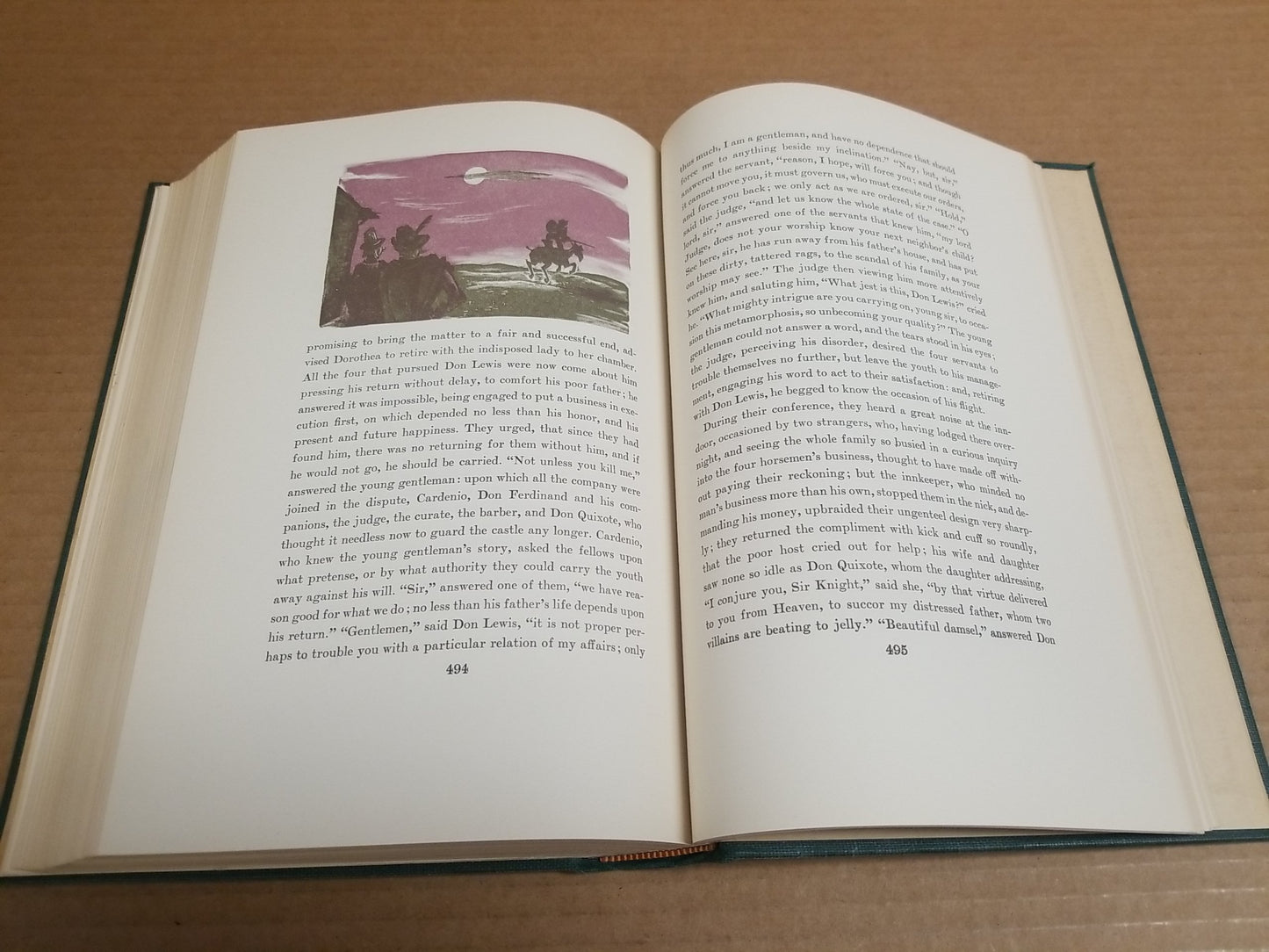 Don Quixote De La Mancha by Miguel De Cervantes Saavedra 1941 Ed HC Illustrated